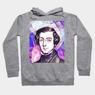 Alexis de Tocqueville Pink Portrait | Alexis de Tocqueville Artwork 8 Hoodie